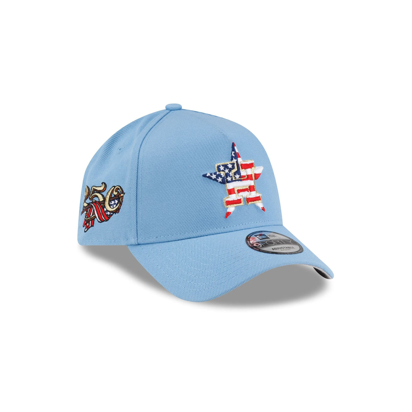Houston Astros Red, White & Blue 9FORTY A-Frame Snapback Hat