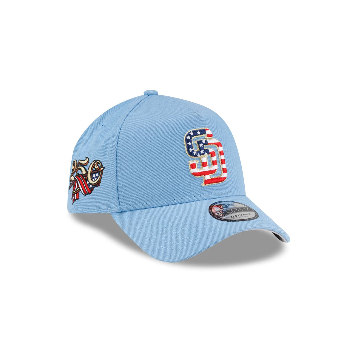 San Diego Padres Red, White & Blue 9FORTY A-Frame Snapback Hat