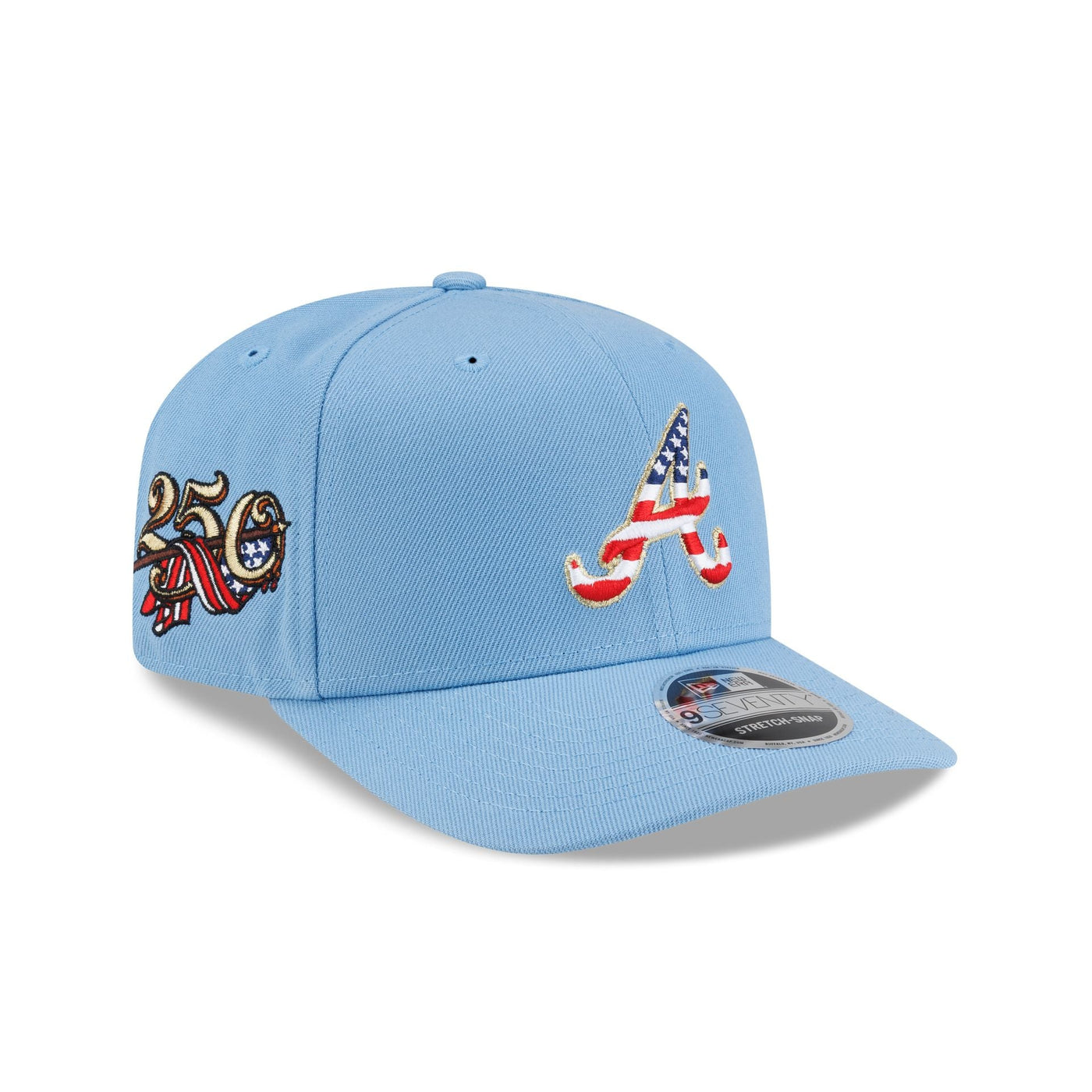 Atlanta Braves Red, White & Blue 9SEVENTY Stretch-Snap Hat