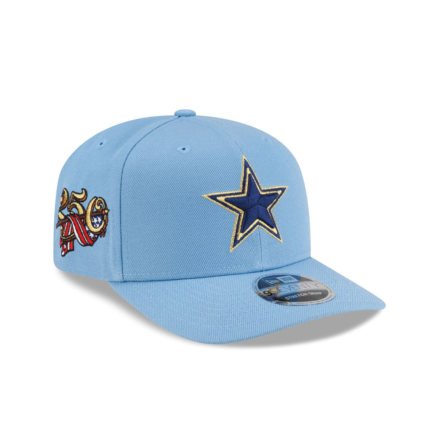Dallas Cowboys Red, White & Blue 9SEVENTY Stretch-Snap Hat
