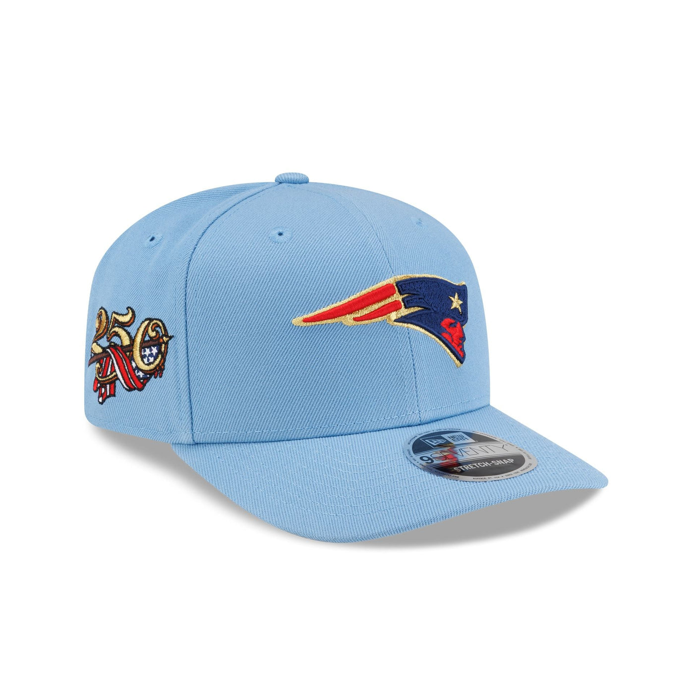 New England Patriots Red, White & Blue 9SEVENTY Stretch-Snap Hat