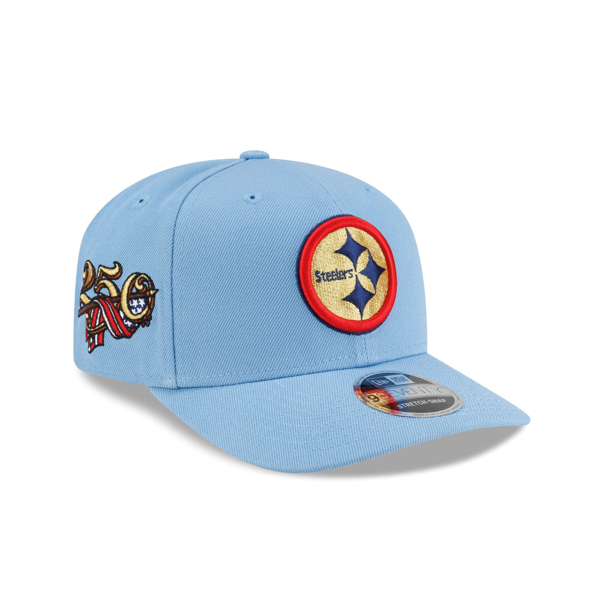 Pittsburgh Steelers Red, White & Blue 9SEVENTY Stretch-Snap Hat
