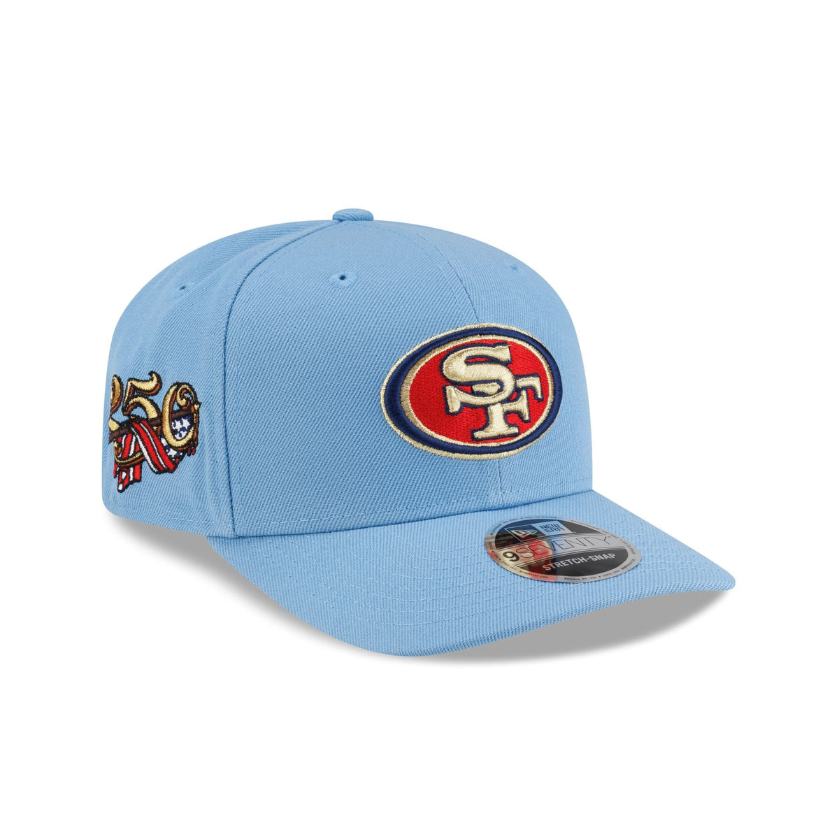San Francisco 49ers Red, White & Blue 9SEVENTY Stretch-Snap Hat