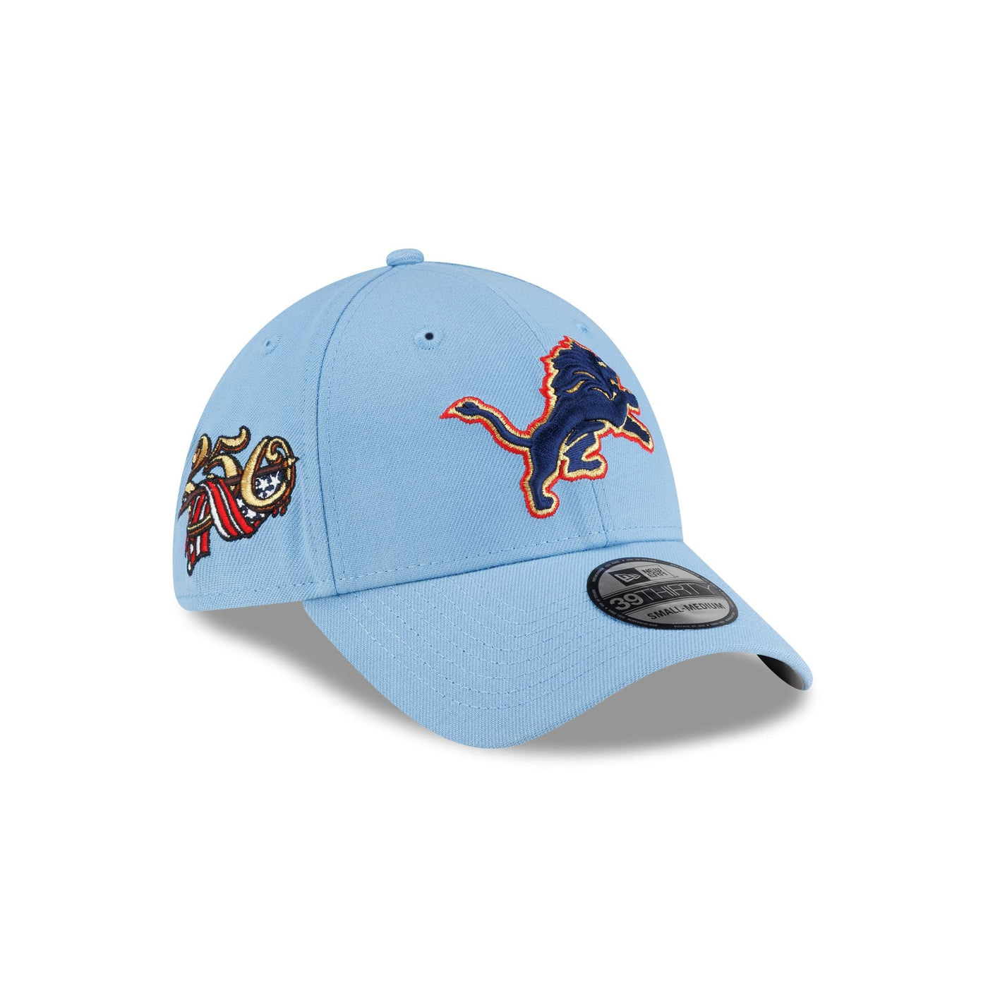 Detroit Lions Red, White & Blue 39THIRTY Stretch Fit Hat