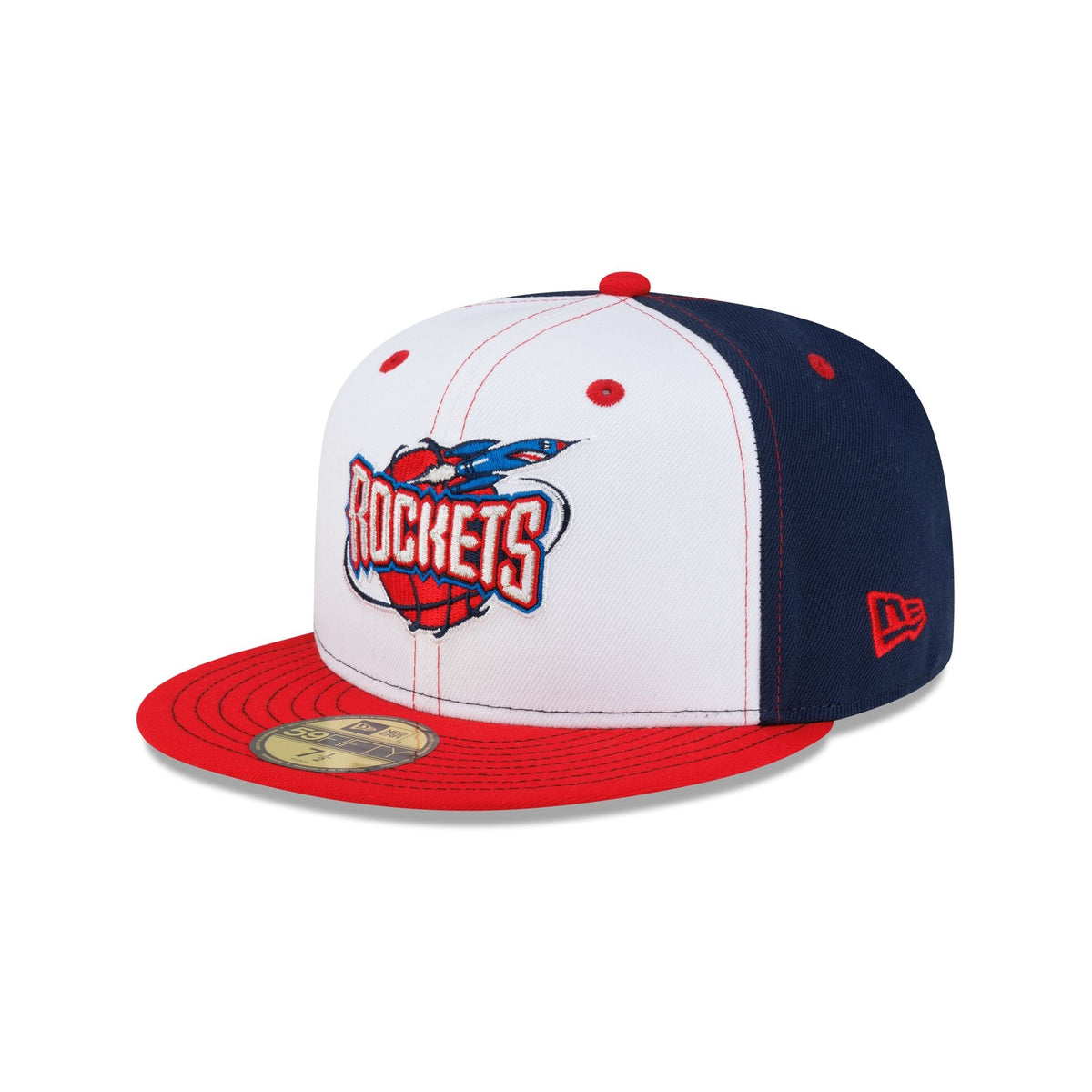 Houston Rockets Hardwood Classics 2000s White Stitch 59FIFTY Fitted Hat
