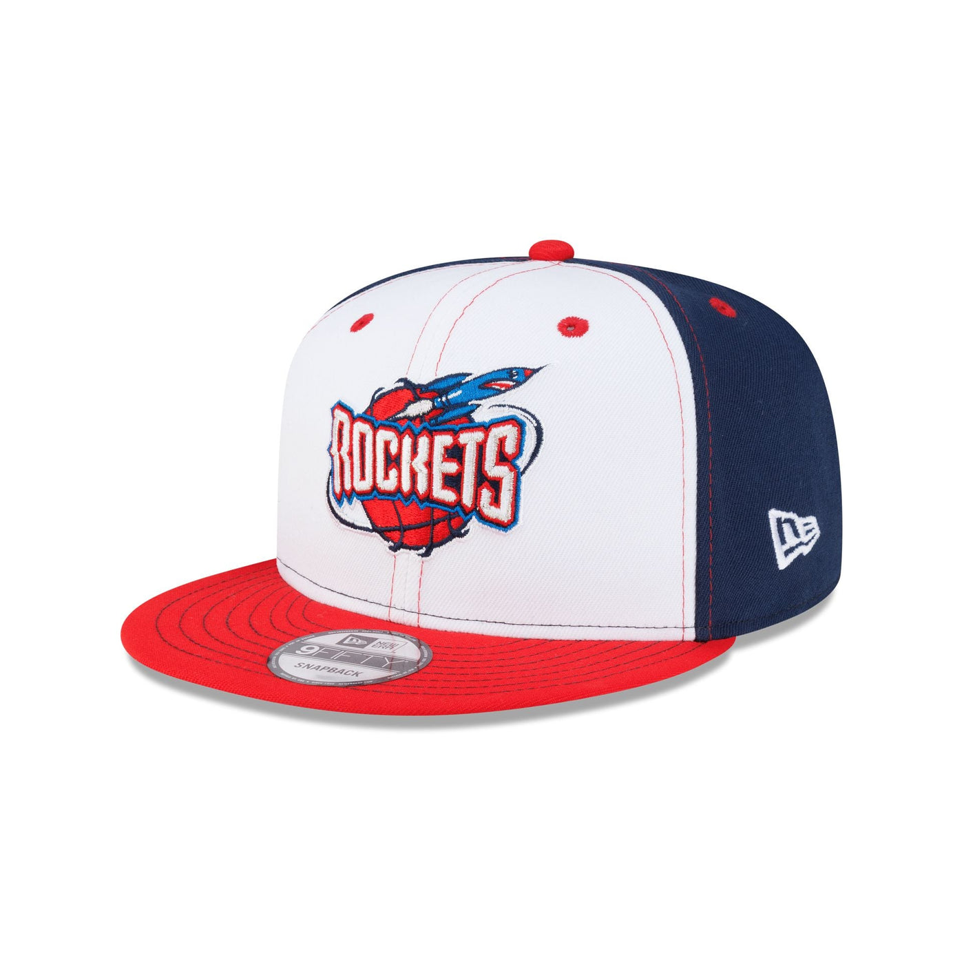 Houston Rockets Hardwood Classics 2000s White Stitch 9FIFTY Snapback Hat