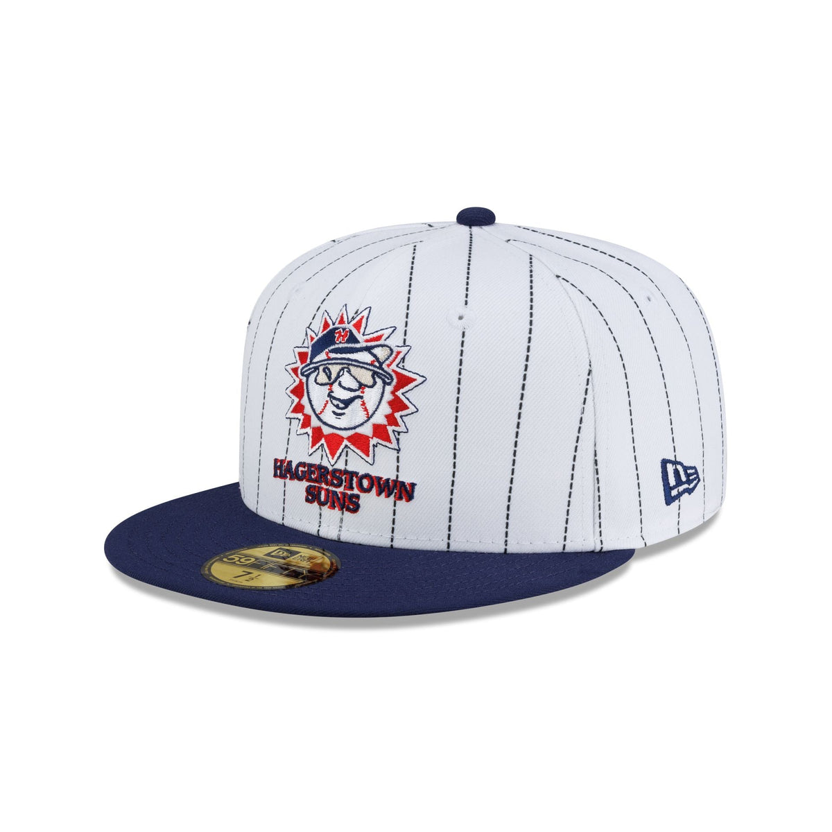 Hagerstown Suns Hometown Navy Pinstripe 59FIFTY Fitted Hat
