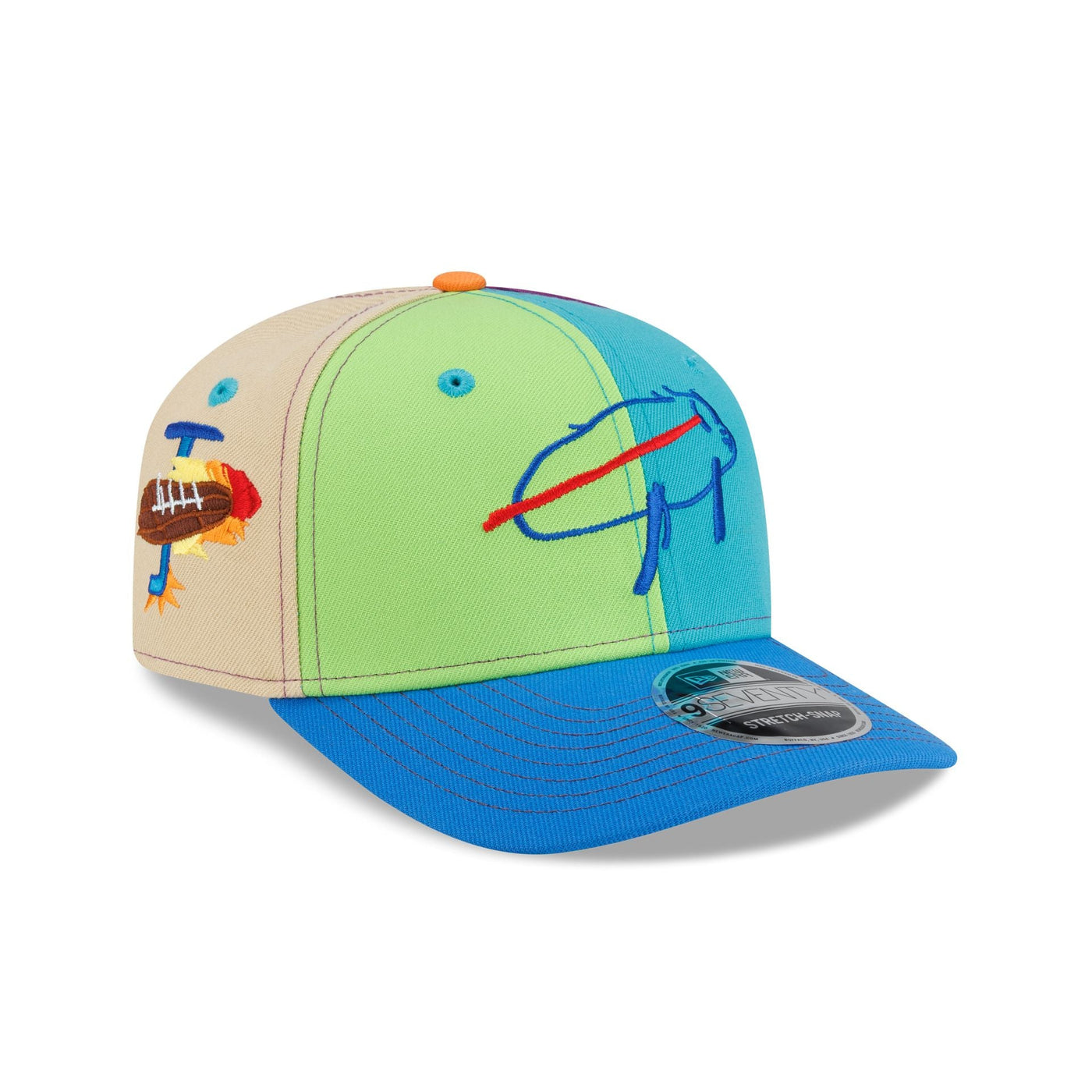 Buffalo Bills Billustration by Jack 9SEVENTY Stretch-Snap Hat