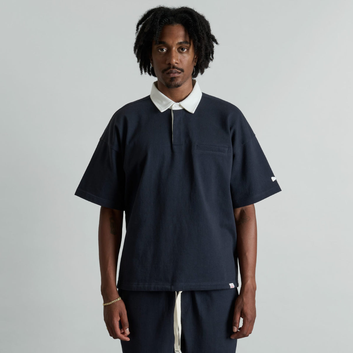 Alden Navy Rugby Shirt