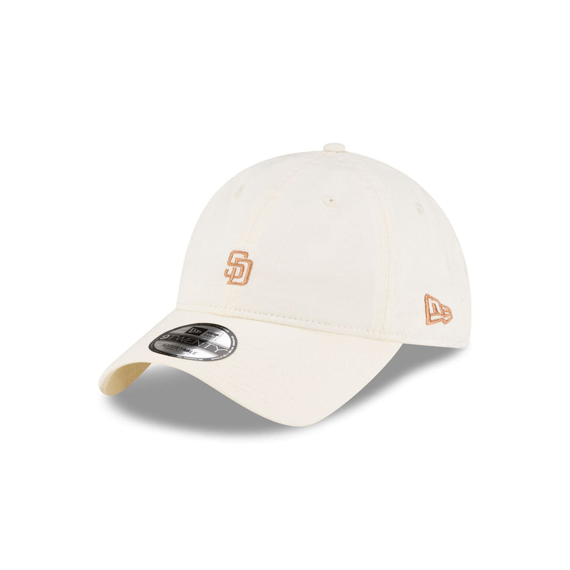 San Diego Padres Mini Logo Cream 9TWENTY Adjustable Hat