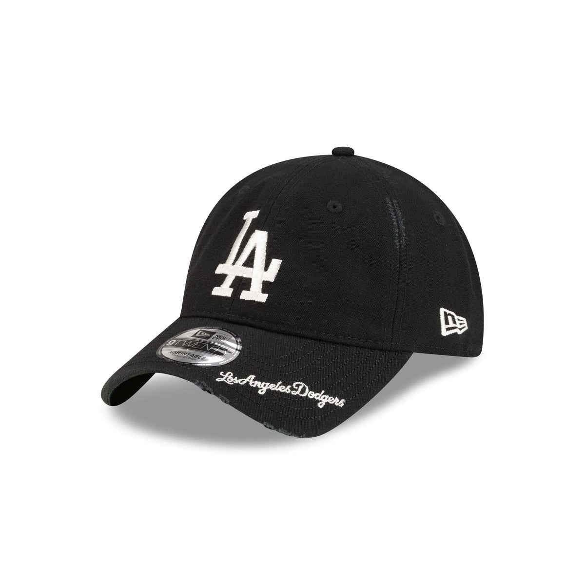 Los Angeles Dodgers Distressed Black 9TWENTY Adjustable Hat