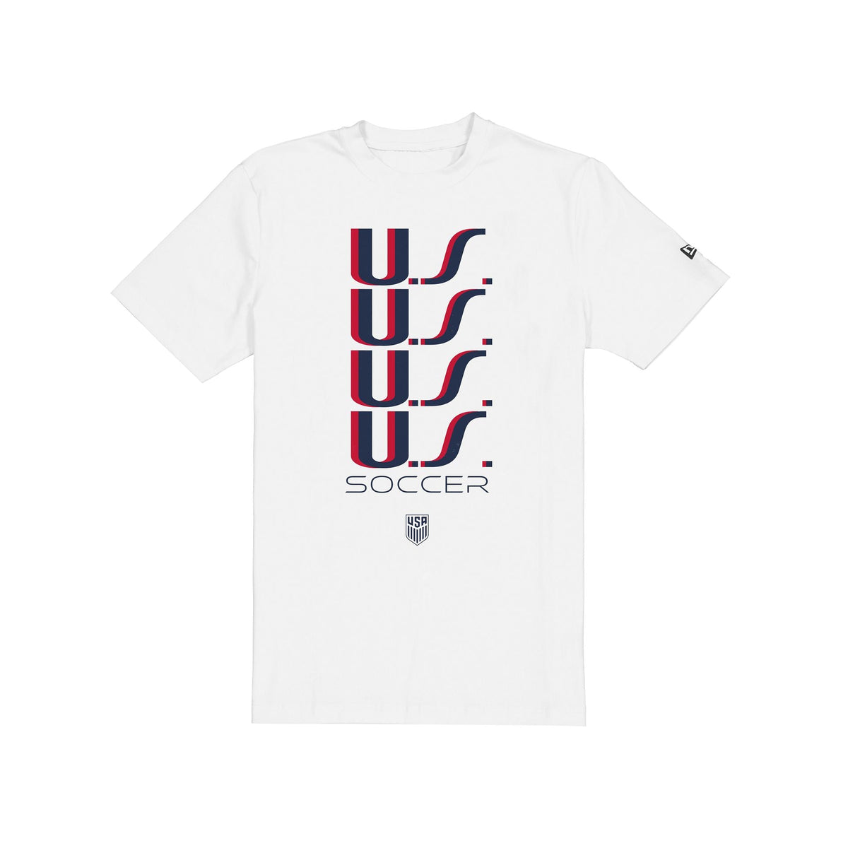 U.S. Soccer Men's National Team Stacked White T-Shirt
