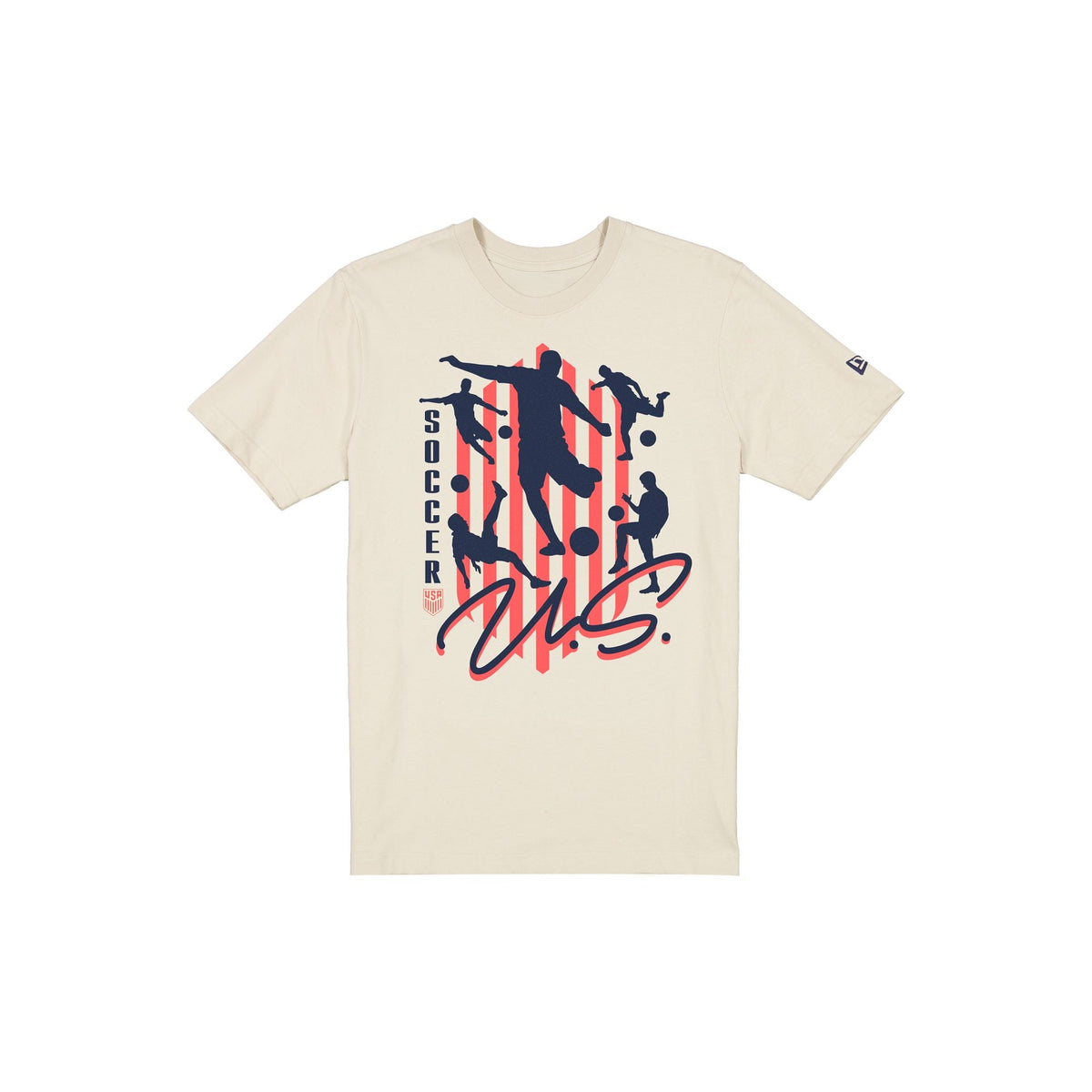 U.S. Soccer Men's National Team Kick Chrome White T-Shirt