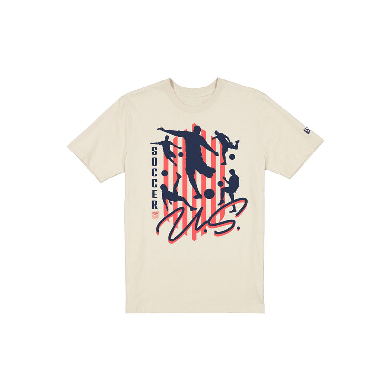 U.S. Soccer Men's National Team Kick Chrome White T-Shirt