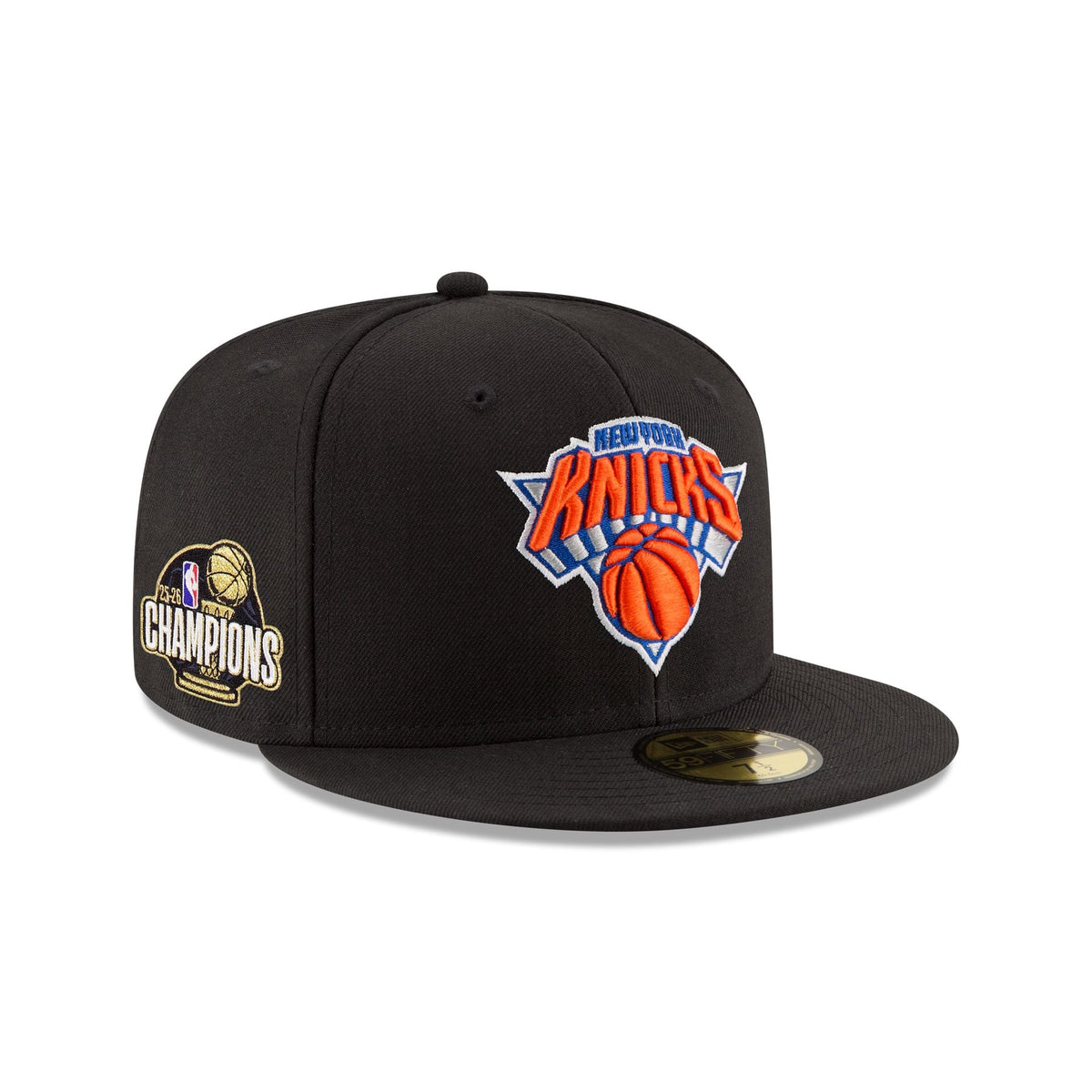 New York Knicks 2026 Champions Sidepatch Black 59FIFTY Fitted Hat