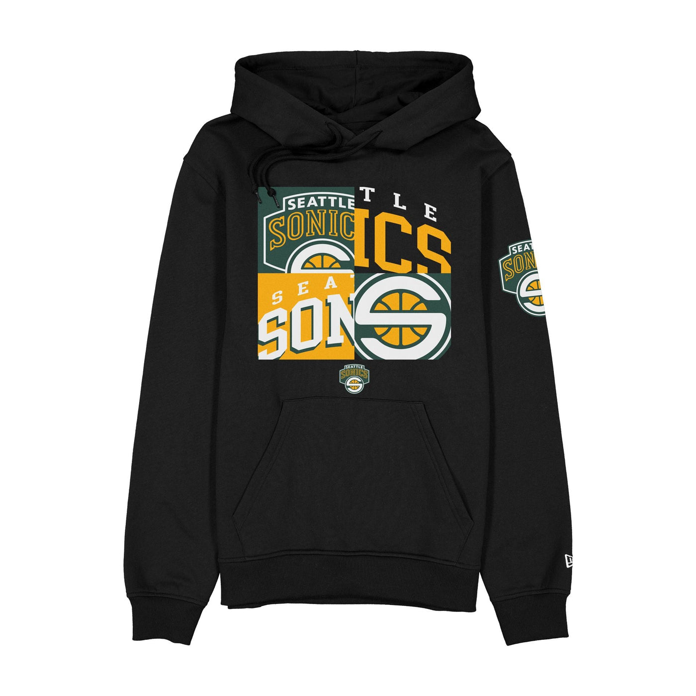 Seattle Supersonics Hardwood Classics 2000s Multi Logos Hoodie