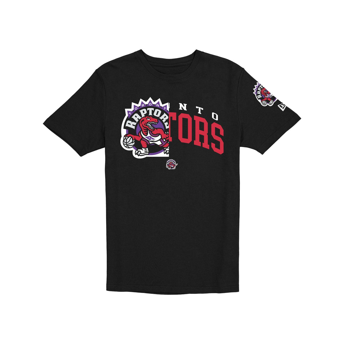 Toronto Raptors Hardwood Classics 2000s Multi Logos T-Shirt