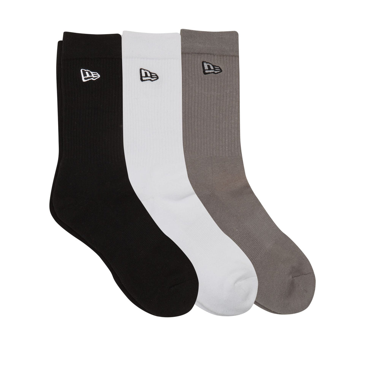 New Era Cap Multi-Color 3-Pack Active Crew Socks
