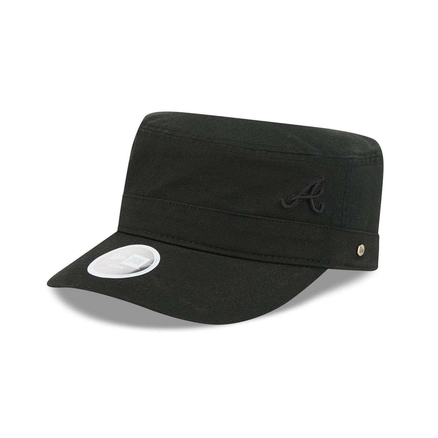 Atlanta Braves Women's Cadet Black Military Adjustable Hat