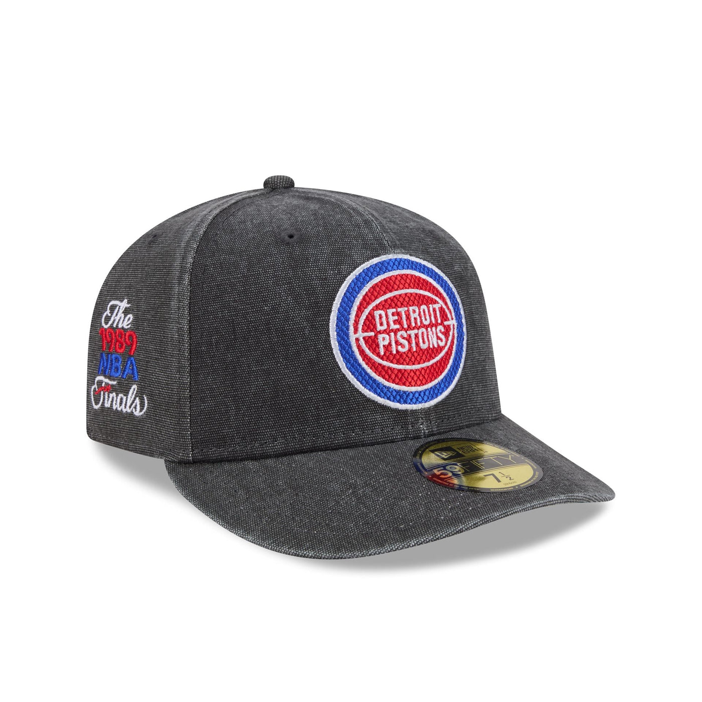 Detroit Pistons Hardwood Classics Diamond Stitch Black 59FIFTY Fitted Hat
