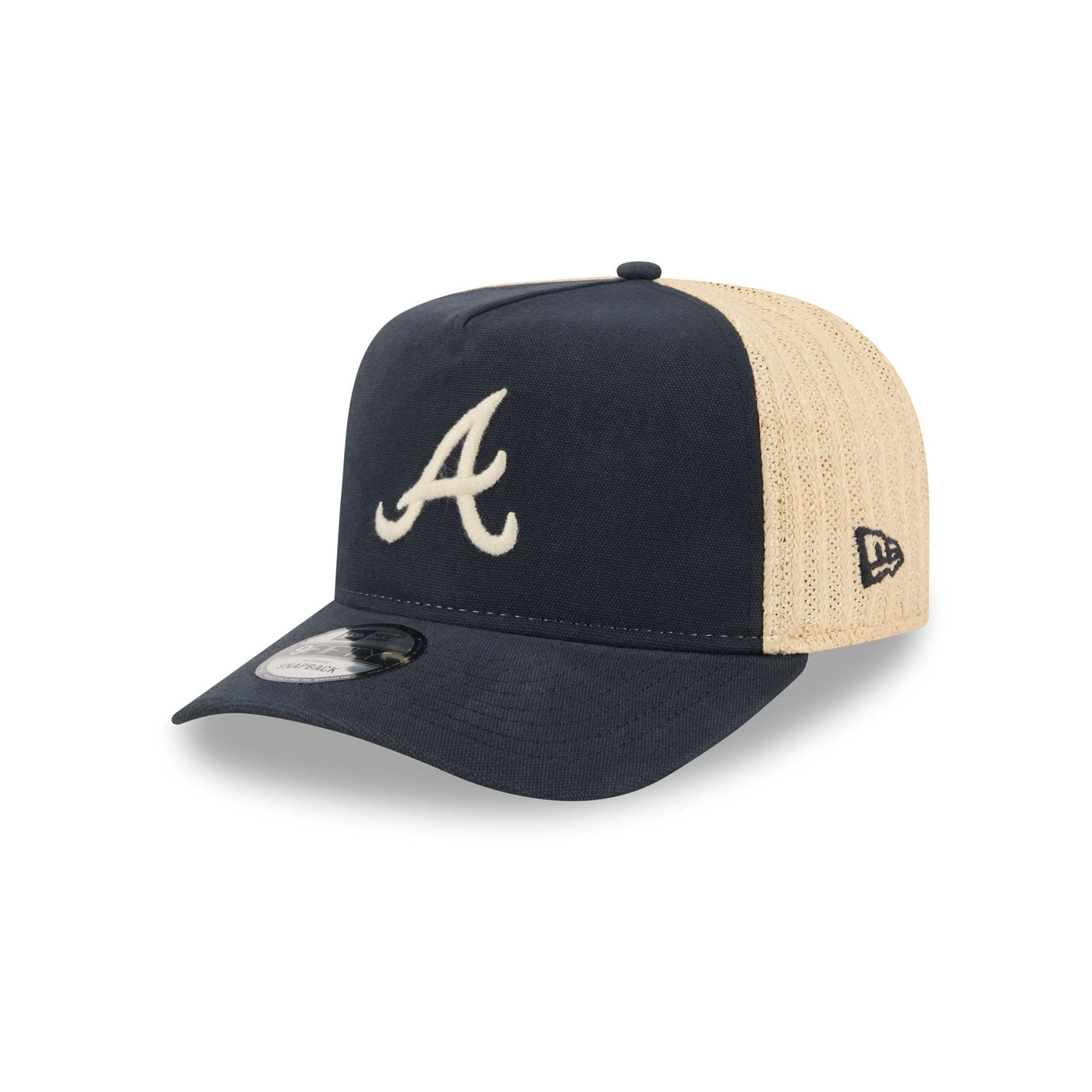 Atlanta Braves Grained 9FIFTY A-Frame Snapback Hat