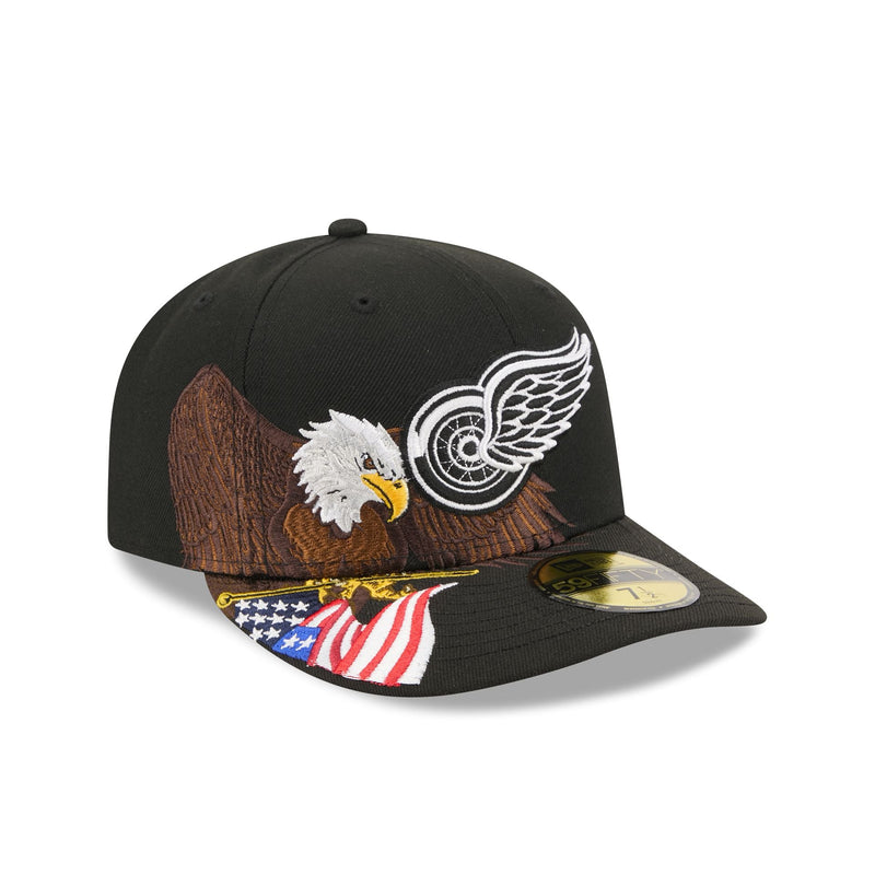 Detroit Red Wings Liberty Eagle 59FIFTY Fitted Hat