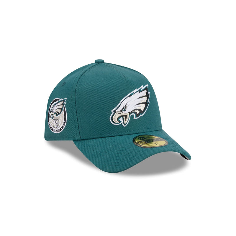 Philadelphia Eagles Team Side 59FORTY A-Frame Fitted Hat