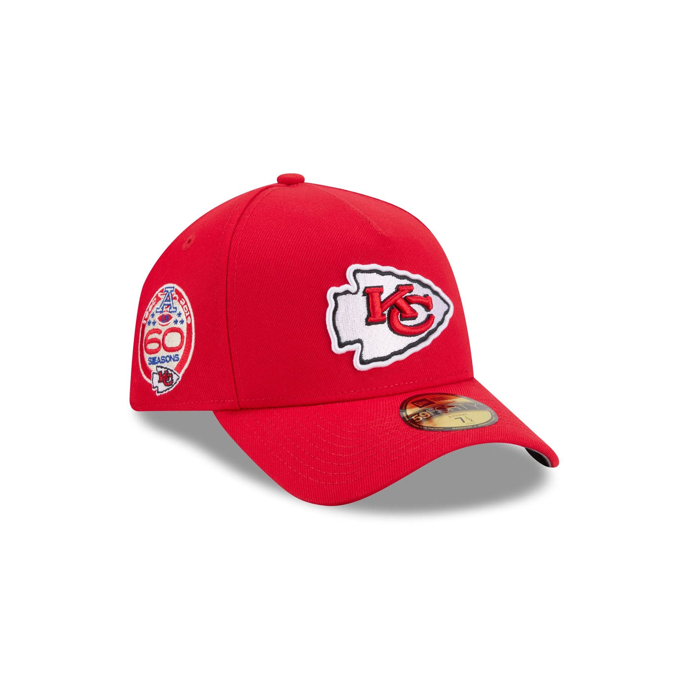 Kansas City Chiefs Team Side 59FORTY A-Frame Fitted Hat