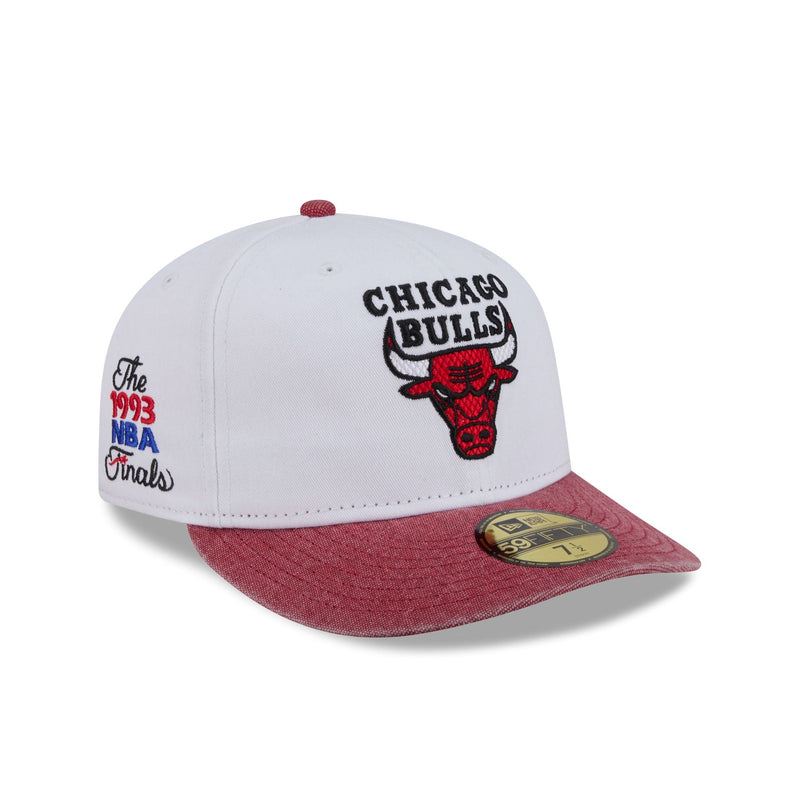 Chicago Bulls Hardwood Classics Diamond Stitch White 59FIFTY Fitted Hat