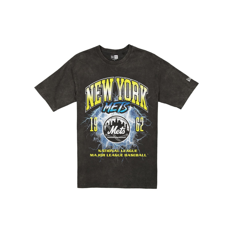 New York Mets Lifestyle Graphics Storm Black T-Shirt