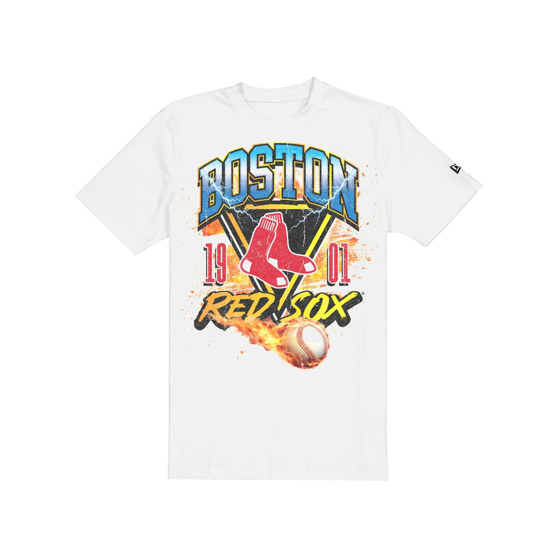 Boston Red Sox Lifestyle Graphics Fireball White T-Shirt