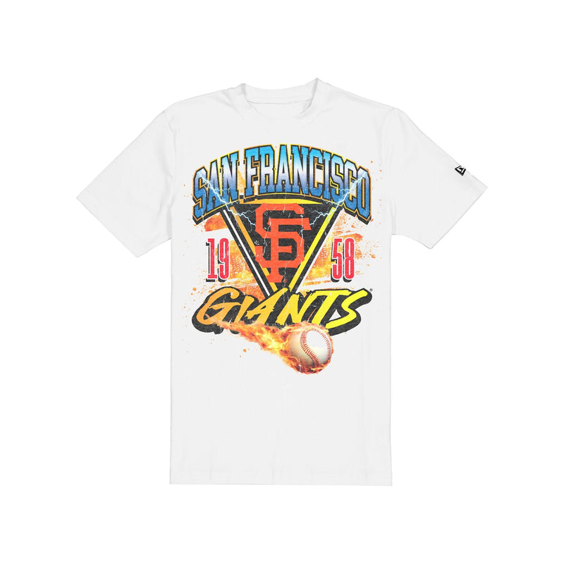 San Francisco Giants Lifestyle Graphics Fireball White T-Shirt