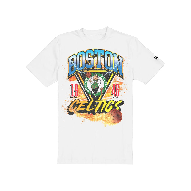 Boston Celtics Lifestyle Graphics Fireball White T-Shirt