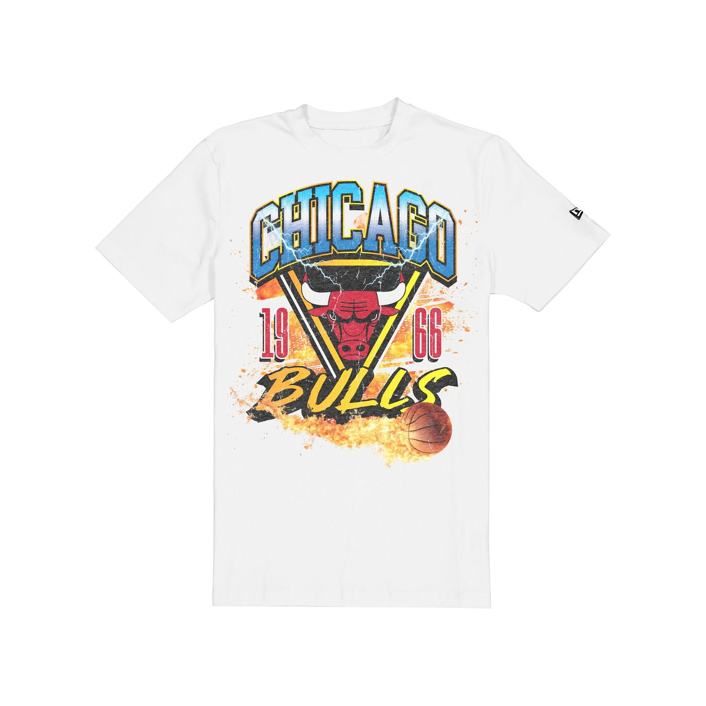 Chicago Bulls Lifestyle Graphics Fireball White T-Shirt