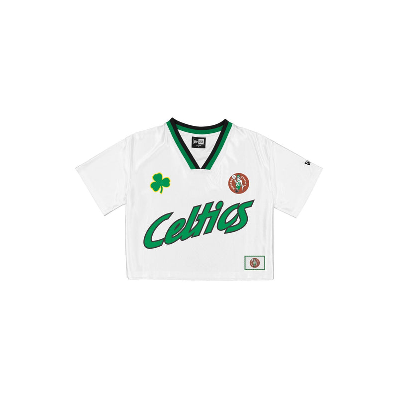 Boston Celtics Sport Classics Women's Cropped White T-Shirt