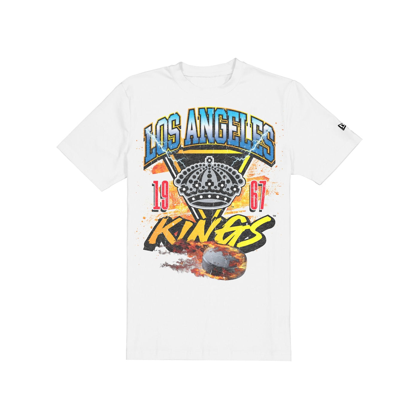 Los Angeles Kings Lifestyle Graphics Fireball White T-Shirt
