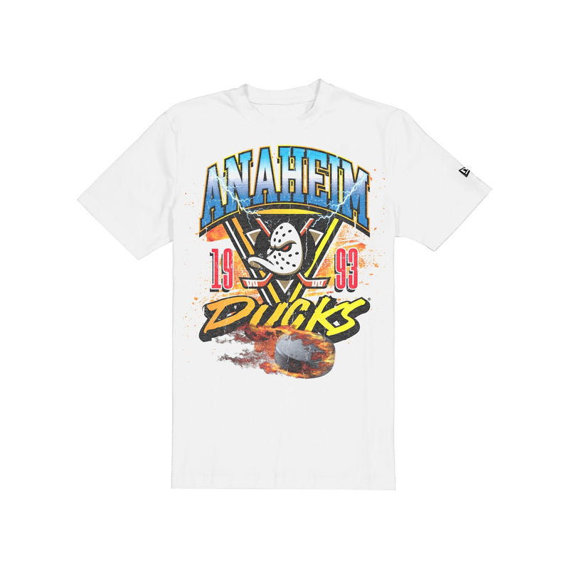 Anaheim Ducks Lifestyle Graphics Fireball White T-Shirt
