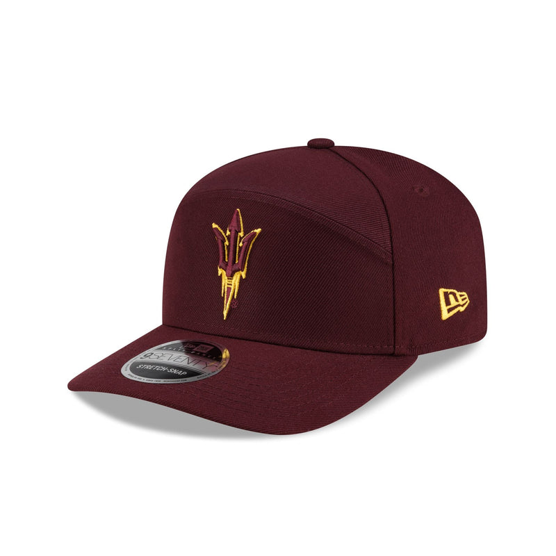 Arizona State Sun Devils Poly Split Panel 9SEVENTY Stretch-Snap Hat