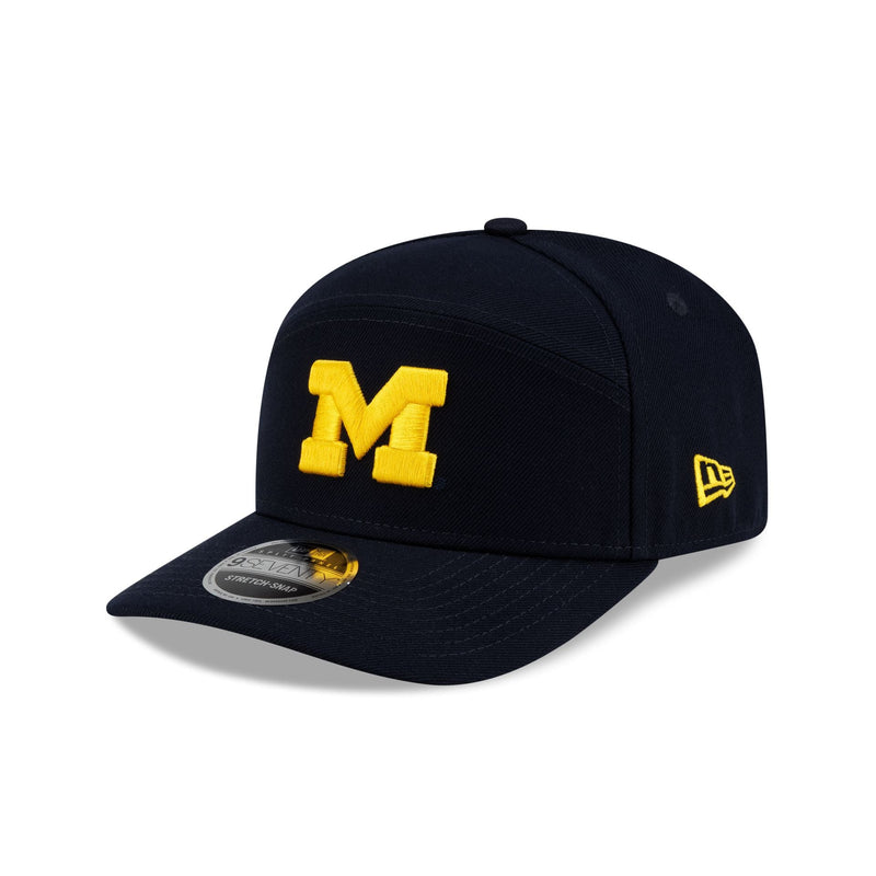 Michigan Wolverines Poly Split Panel 9SEVENTY Stretch-Snap Hat