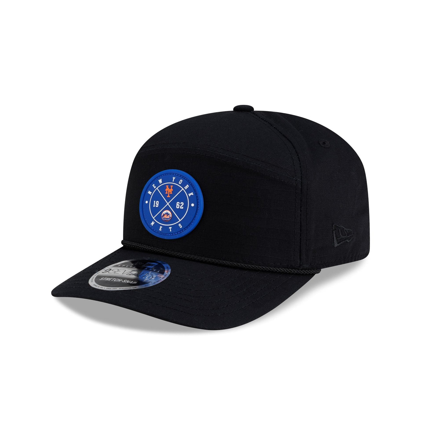 New York Mets Cotton Ripstop Split Panel 9SEVENTY Stretch-Snap Hat