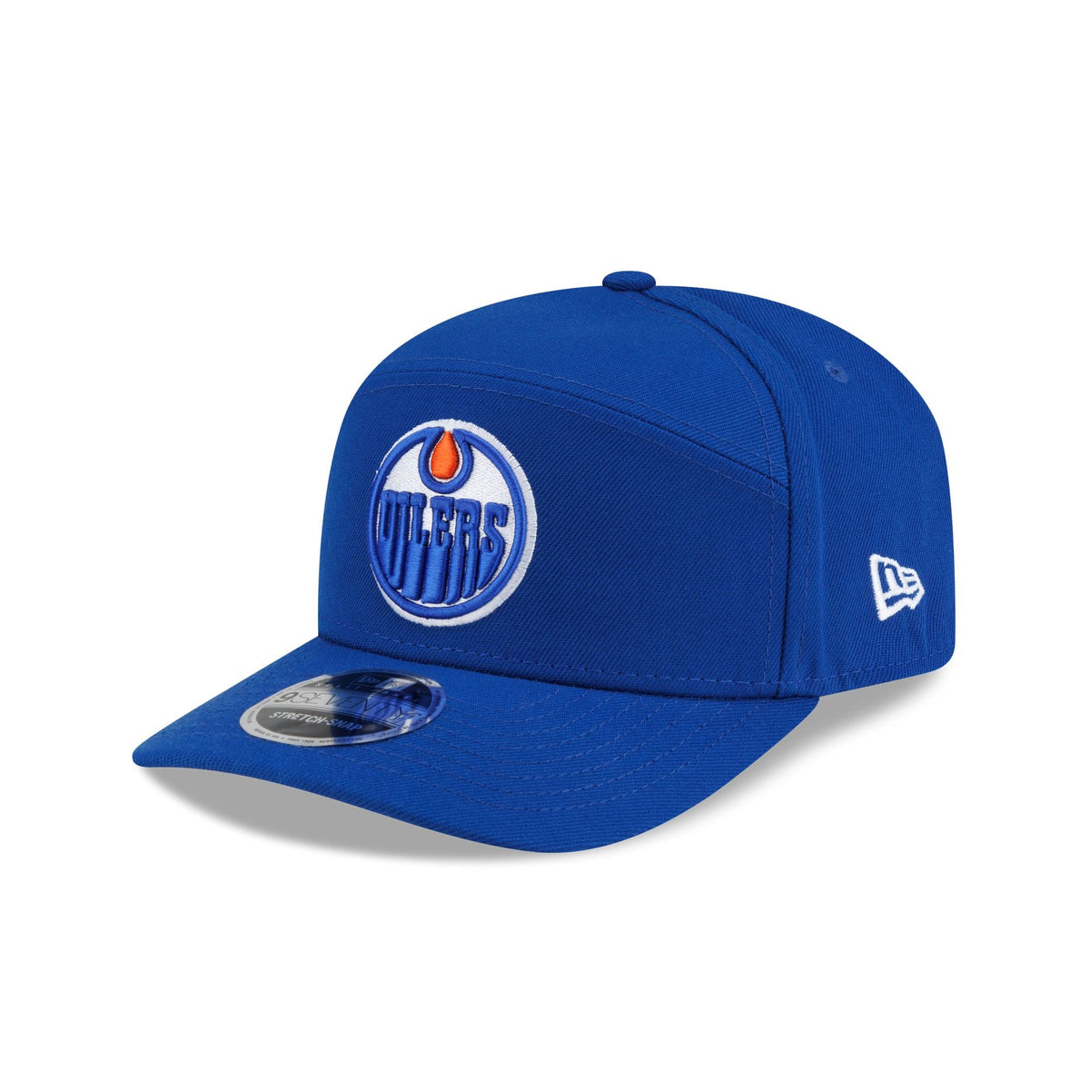 Edmonton Oilers Poly Split Panel 9SEVENTY Stretch-Snap Hat