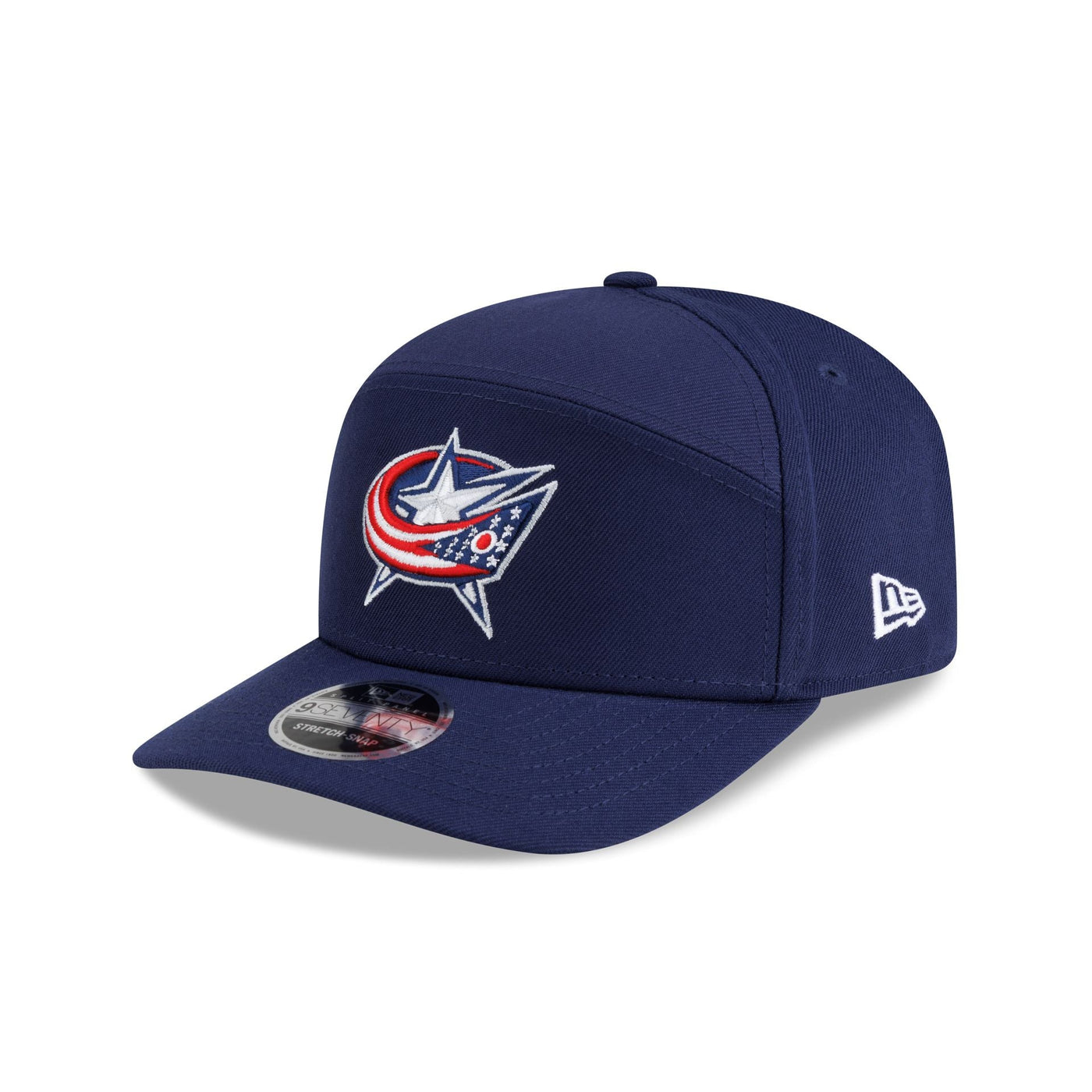 Columbus Blue Jackets Poly Split Panel 9SEVENTY Stretch-Snap Hat