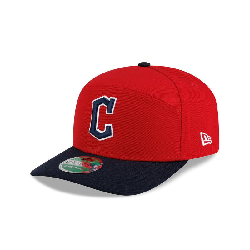 Cleveland Guardians Player Replica Home Split Panel 9SEVENTY Stretch-Snap Hat