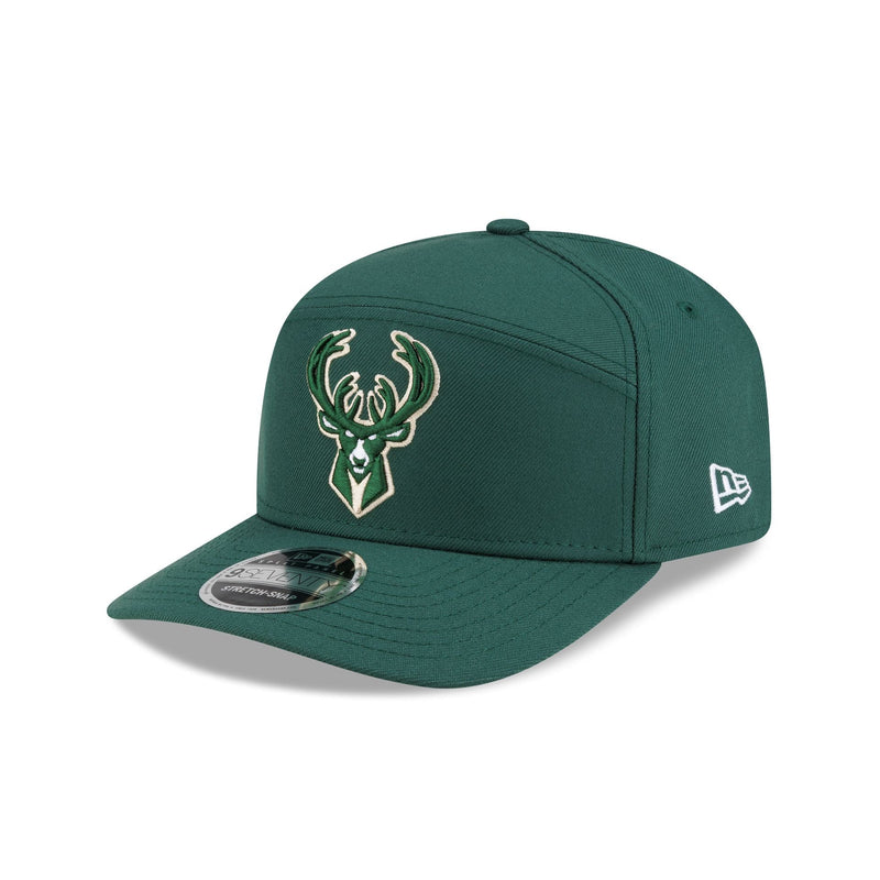 Milwaukee Bucks Poly Split Panel 9SEVENTY Stretch-Snap Hat