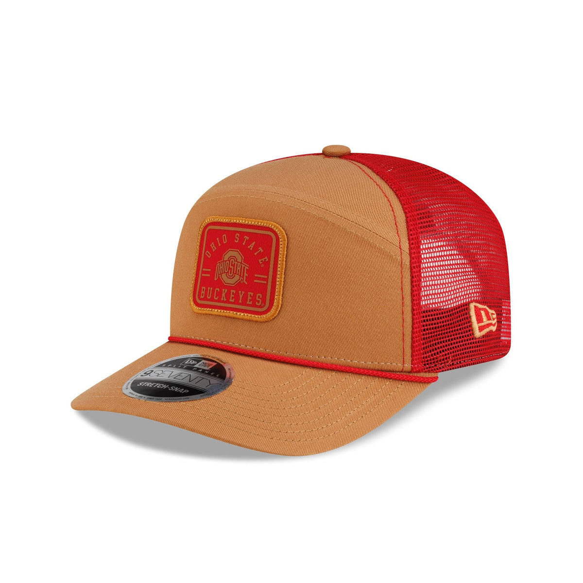 Ohio State Buckeyes Light Bronze Split Panel 9SEVENTY Trucker Hat