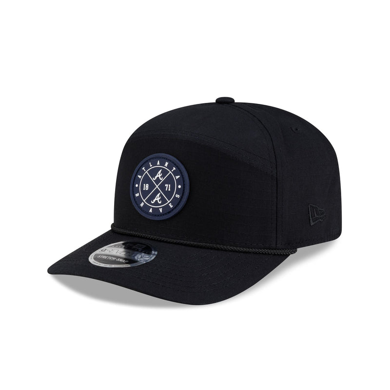 Atlanta Braves Cotton Ripstop Split Panel 9SEVENTY Stretch-Snap Hat