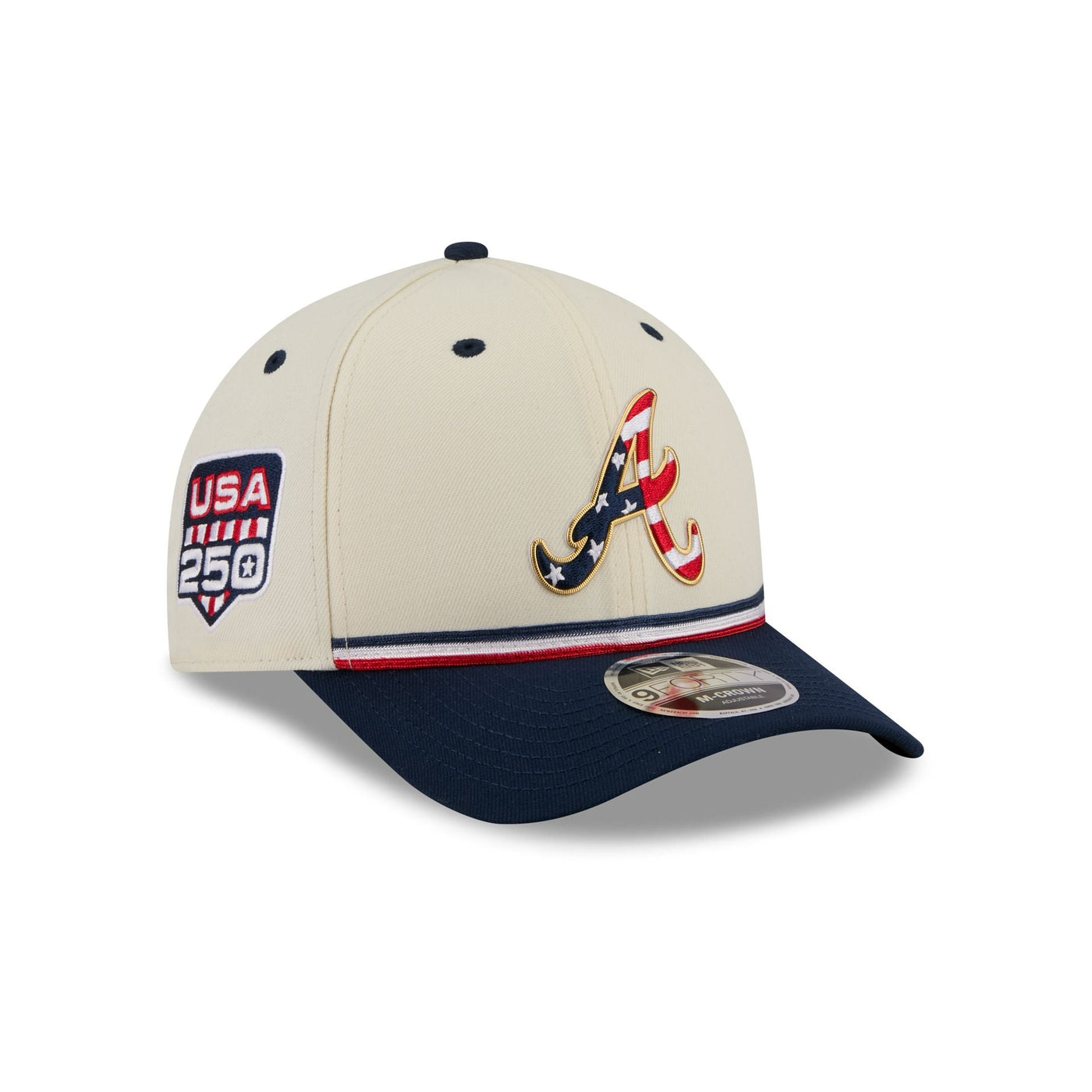 Atlanta Braves Independence Day 2026 9FORTY M-Crown Snapback Hat