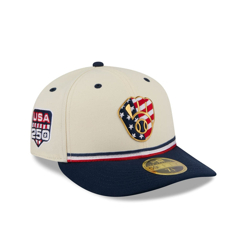Milwaukee Brewers Independence Day 2026 Low Profile 59FIFTY Fitted Hat
