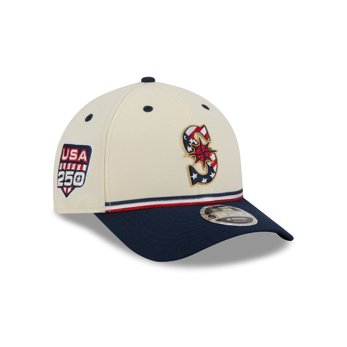 Seattle Mariners Independence Day 2026 9FORTY M-Crown Snapback Hat