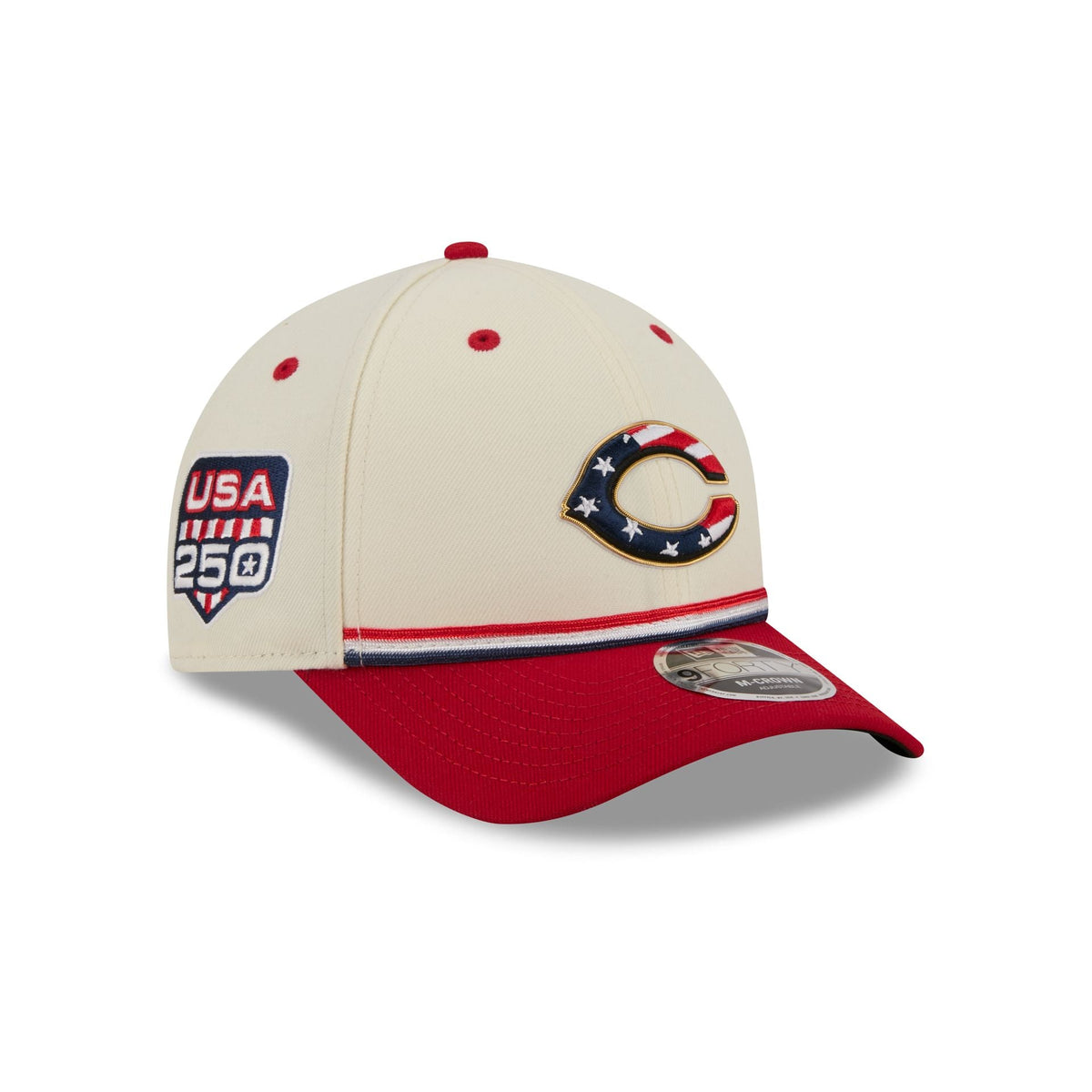 Cincinnati Reds Independence Day 2026 9FORTY M-Crown Snapback Hat